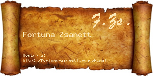 Fortuna Zsanett névjegykártya